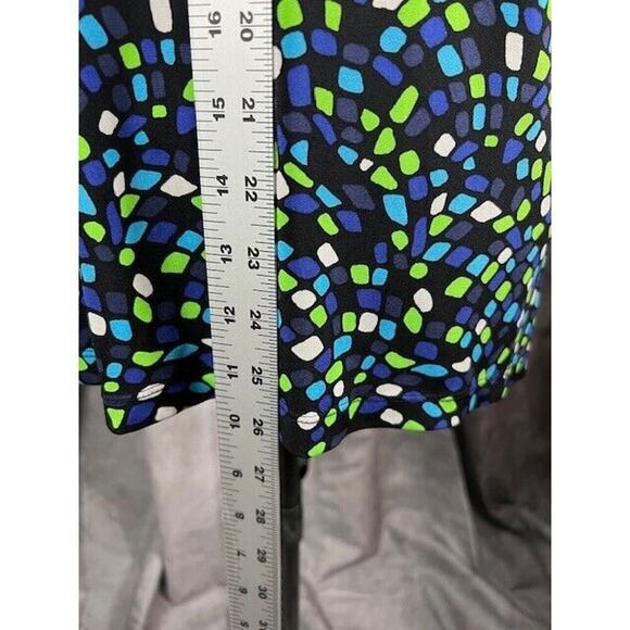 Slimming Fit Faux 2 PC Top Sz 1X Smooth Cool Two-Fer Duet Blouse Long Cut - Picture 7 of 8